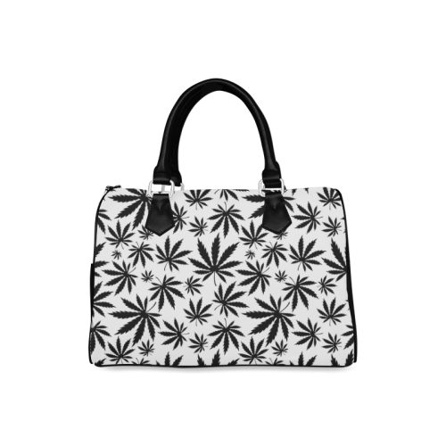 Cannabis Vector Art Design Custom Boston Handbag (Model 1621)