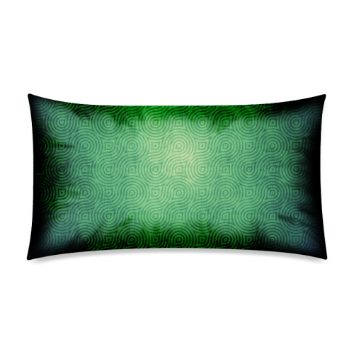 Retro aesthetic texture waves Rectangle Pillow Case 20"x36"(Twin Sides)