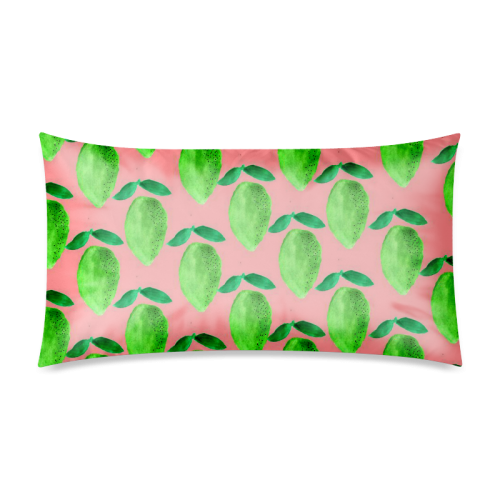 Lovely mango regularly arranged Rectangle Pillow Case 20"x36"(Twin Sides)