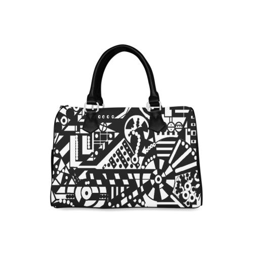 BLACKWHITESHARP Boston Handbag (Model 1621)