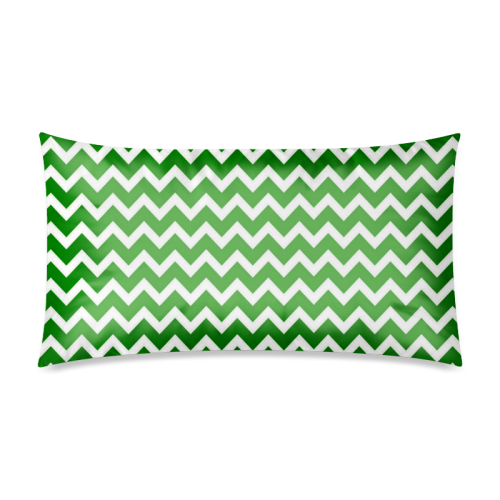 Chevron classic pattern Rectangle Pillow Case 20"x36"(Twin Sides)