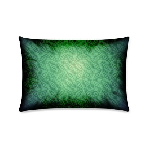 Retro aesthetic texture waves Custom Zippered Pillow Case 16"x24"(Twin Sides)