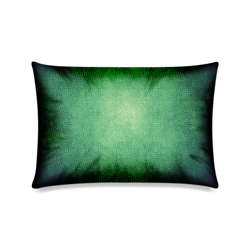 Retro aesthetic texture waves Custom Zippered Pillow Case 16"x24"(Twin Sides)