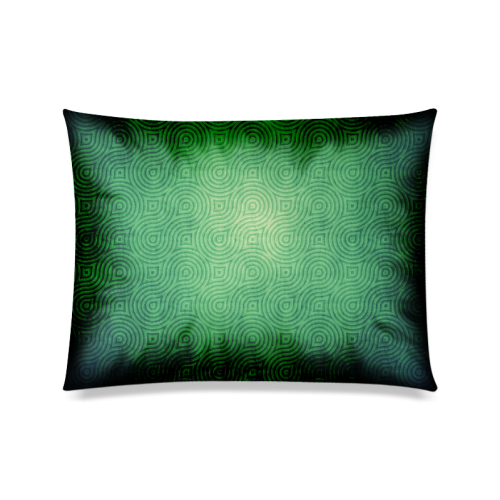 Retro aesthetic texture waves Custom Zippered Pillow Case 20"x26"(Twin Sides)