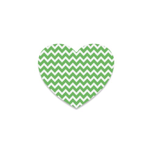 Chevron classic pattern Heart Coaster