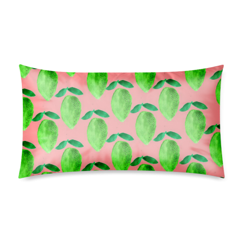 Lovely mango regularly arranged Rectangle Pillow Case 20"x36"(Twin Sides)