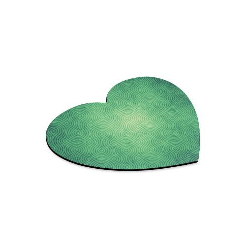 Retro aesthetic texture waves Heart-shaped Mousepad