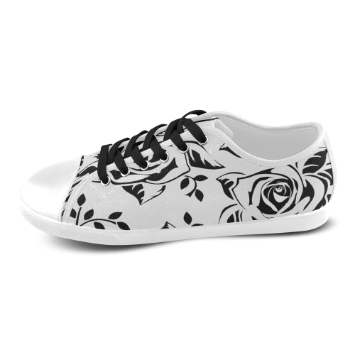 Custom Black And White Rose Pattern 