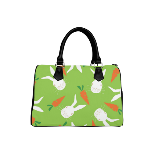 Carrot rabbit pattern Boston Handbag (Model 1621)