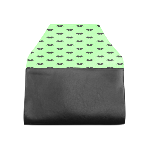 Green mustache pattern Clutch Bag (Model 1630)