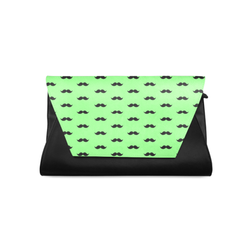 Green mustache pattern Clutch Bag (Model 1630)