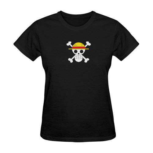 Pirate Skull With The Hat Cute Stylish Dsign Custo Sunny Women's T-shirt (Model T05)