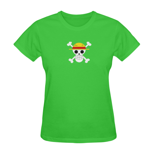 Pirate Skull With The Hat Cute Stylish Dsign Custo Sunny Women's T-shirt (Model T05)