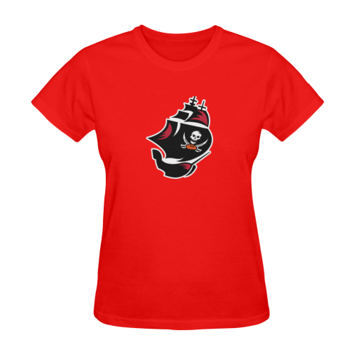 Tampa Bay Buccaneers Logo Artsadd Custom Fashion Sunny Women's T-shirt (Model T05)