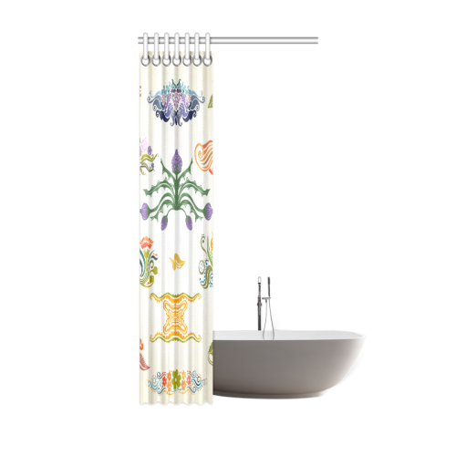 Best Gift To Friends Thistle Flower Custom Design Shower Curtain 36"x72"