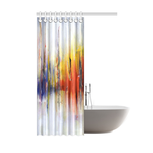 Abstract Colorful Paintings or Graffiti Design Shower Curtain 48"x72"