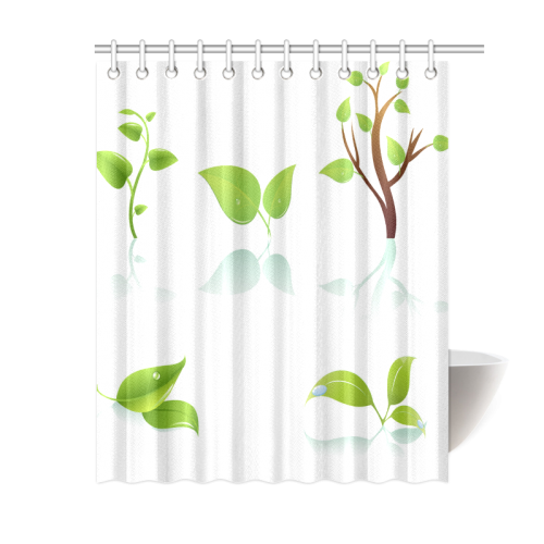 Green Tree See Natural Scenery In Room Shower Curtain 60"x72"