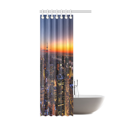 New York City Night Shower Curtain 36"x72"