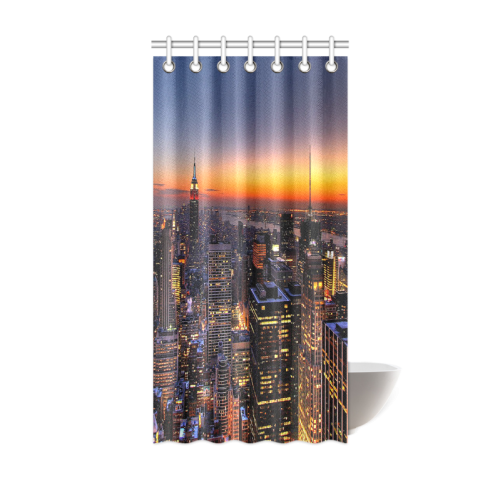 New York City Night Shower Curtain 36"x72"