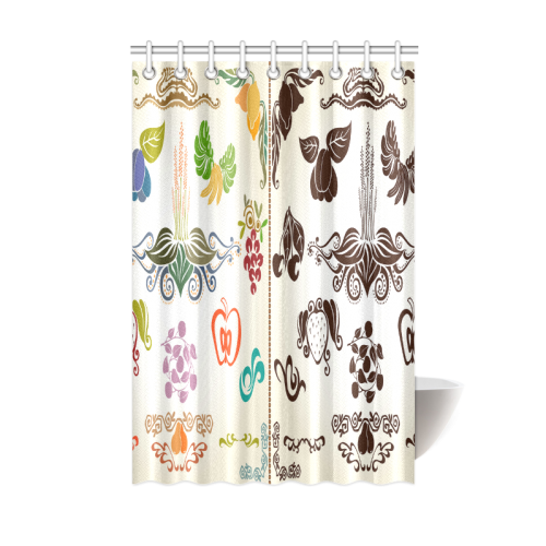 Beautiful Plant Pattern Hot Sale Artsadd Design1 Shower Curtain 48"x72"
