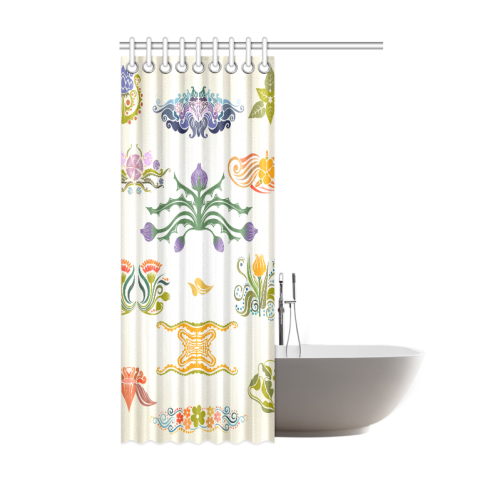 Best Gift To Friends Thistle Flower Custom Design Shower Curtain 48"x72"
