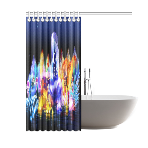 Concept Art World of Color Amazing Personlaized Cu Shower Curtain 60"x72"