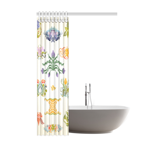 Best Gift To Friends Thistle Flower Custom Design Shower Curtain 48"x72"