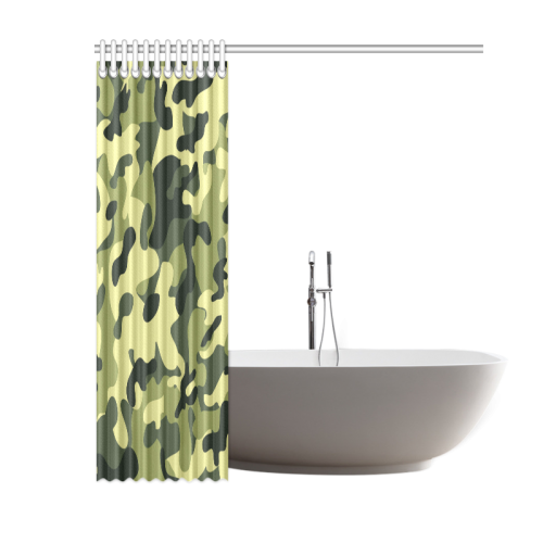 Forest Camouflage Shower Curtain 60"x72"