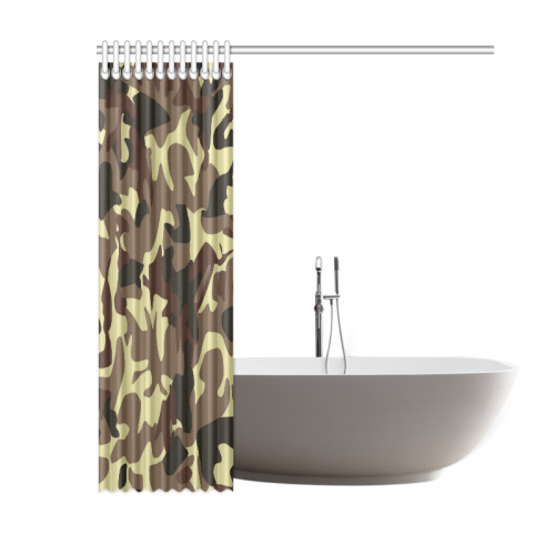 Army Camouflage Shower Curtain 60"x72"