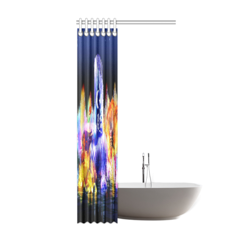 Concept Art World of Color Amazing Personlaized Cu Shower Curtain 36"x72"