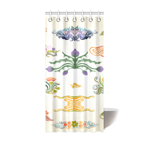 Best Gift To Friends Thistle Flower Custom Design Shower Curtain 36"x72"