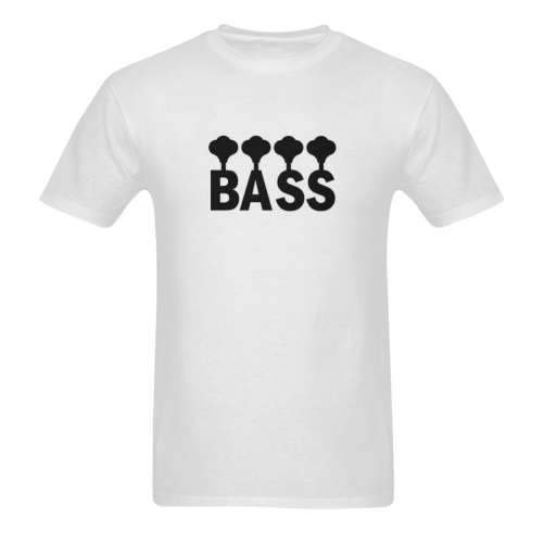 Bass  4 Keys Black Sunny Men's T- shirt (Model T06)