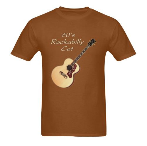 60's Rockabilly Cat Sunny Men's T- shirt (Model T06)