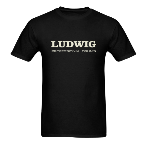 Ludwig Professional Drums White Sunny Men's T- shirt (Model T06)