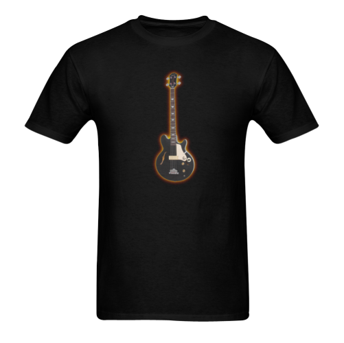 Black bass guitar Sunny Men's T- shirt (Model T06)