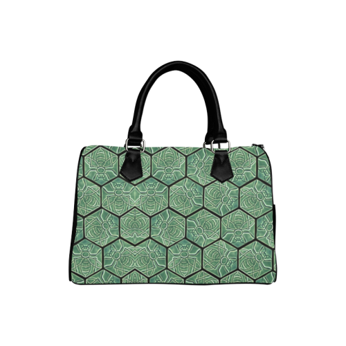 Bees rule abstract pattern Boston Handbag (Model 1621)