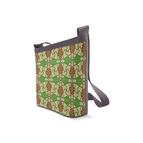 Cute turtle abstract pattern Crossbody Bags (Model 1613)