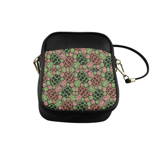 Abstract pattern turtle rules Sling Bag (Model 1627)