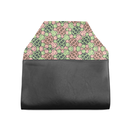 Abstract pattern turtle rules Clutch Bag (Model 1630)