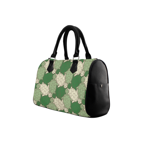 Turtle abstract pattern Boston Handbag (Model 1621)