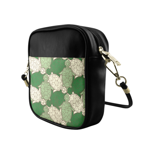 Turtle abstract pattern Sling Bag (Model 1627)