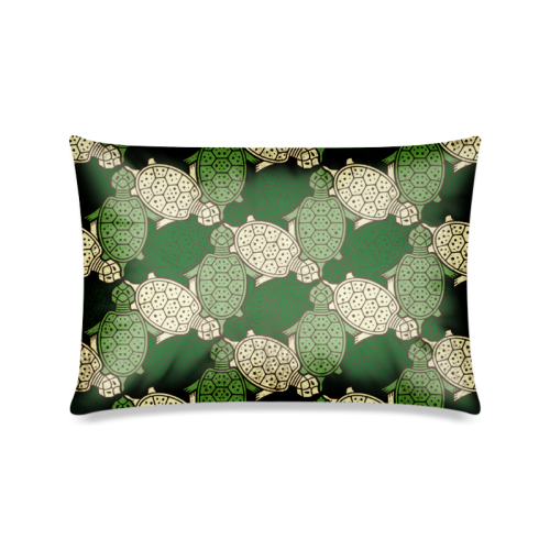 Turtle abstract pattern Custom Zippered Pillow Case 16"x24"(Twin Sides)