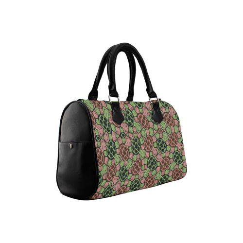 Abstract pattern turtle rules Boston Handbag (Model 1621)