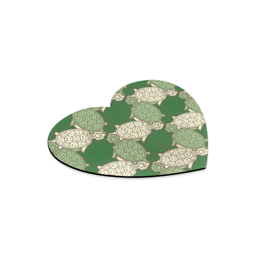 Turtle abstract pattern Heart-shaped Mousepad
