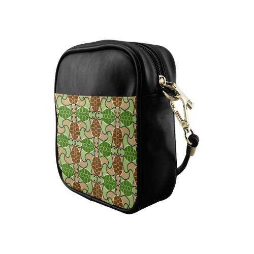 Cute turtle abstract pattern Sling Bag (Model 1627)