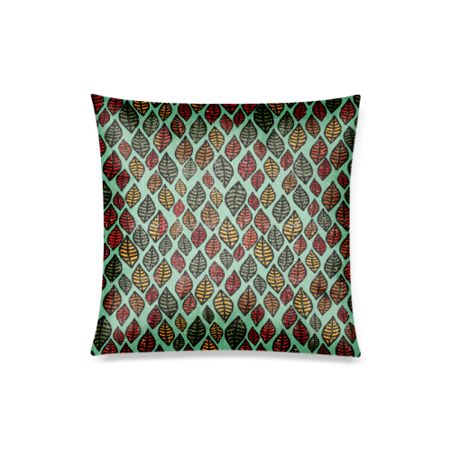 Beautiful leaf color Custom Zippered Pillow Case 20"x20"(Twin Sides)