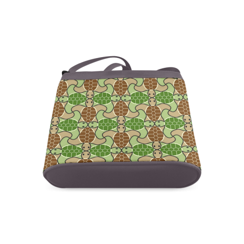 Cute turtle abstract pattern Crossbody Bags (Model 1613)