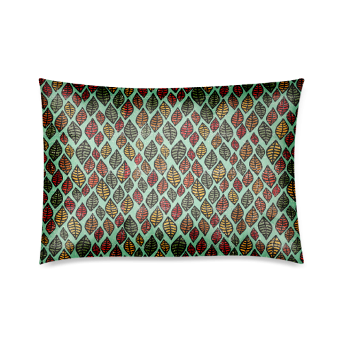 Beautiful leaf color Custom Zippered Pillow Case 20"x30"(Twin Sides)