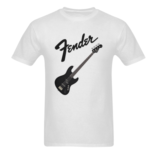 Fender Jazz Bass Black Sunny Men's T- shirt (Model T06)
