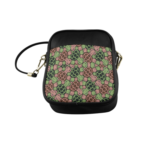 Abstract pattern turtle rules Sling Bag (Model 1627)